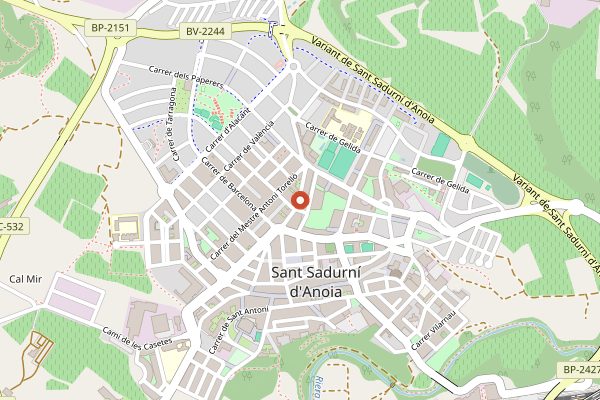 Map showing Five-cheese pairing at Vins El Cep in Penedes
