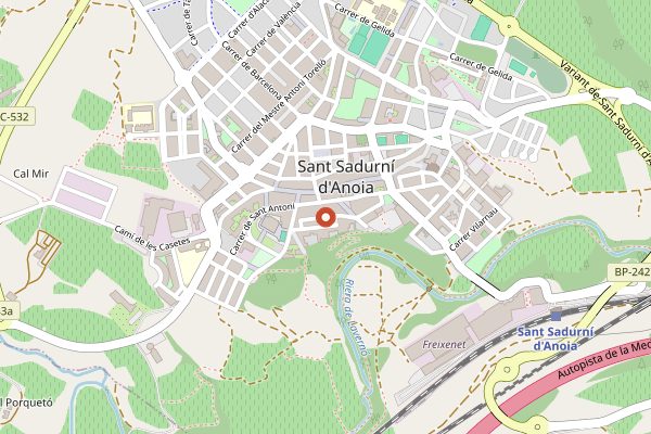 Map showing Gramona in Penedes