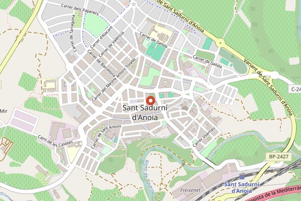 Map showing Recaredo in Penedes
