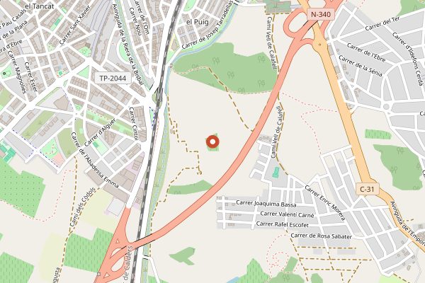 Map showing Jane Ventura in Penedes