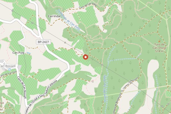 Map showing Julia Bernet in Penedes