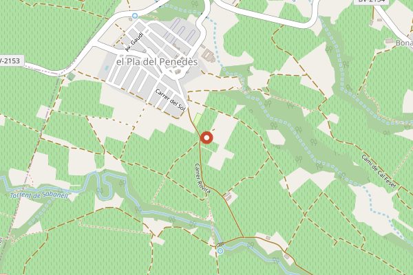Map showing Celler Parato in Penedes