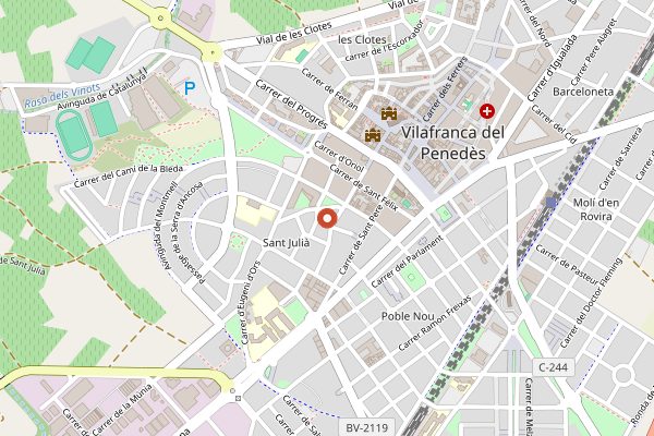 Map showing Mastinell Cava & Boutique Hotel by Olivia Hotels Collection in Penedes