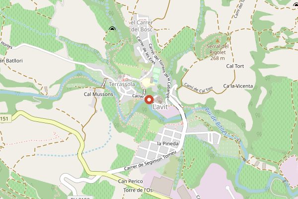 Map showing Jean Leon Museum and Visitor Centre in Penedes