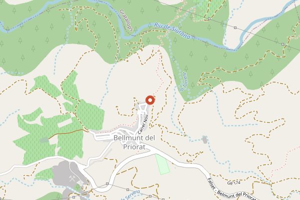 Map showing Formatgeria Linens in Priorat