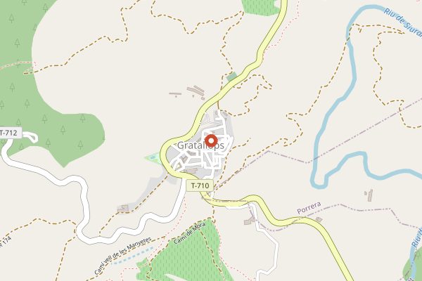 Map showing Cellers Cecilio in Priorat