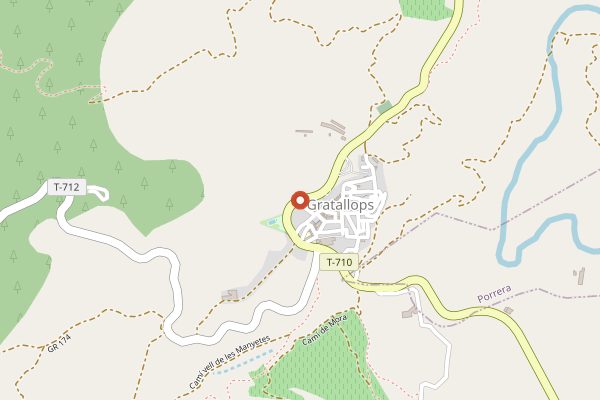 Map showing Alvaro Palacios Winery in Priorat