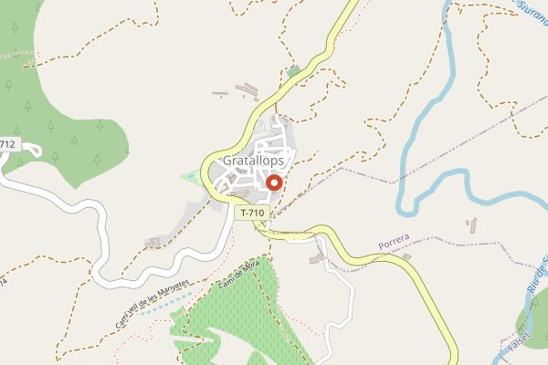 Map showing Clos Erasmus in Priorat