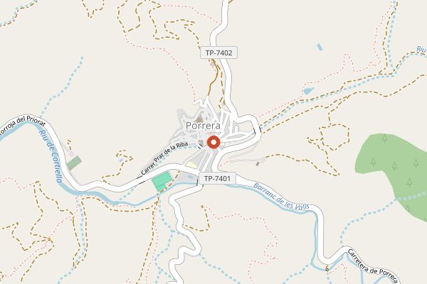 Map showing Celler del Pont in Priorat