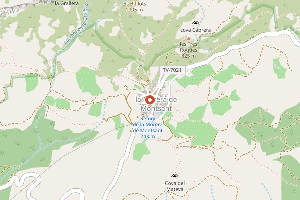 Map showing Celler Pasanau in Priorat