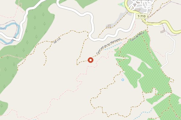 Map showing Clos de l'Obac / Costers del Siurana in Priorat
