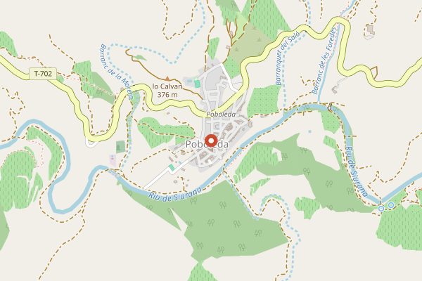 Map showing Clos Galena in Priorat