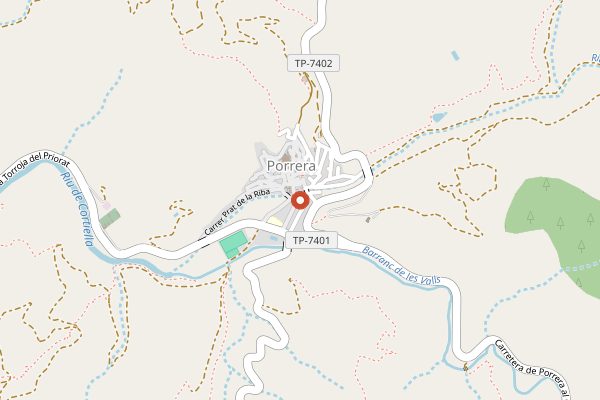 Map showing Sangenis i Vaque in Priorat