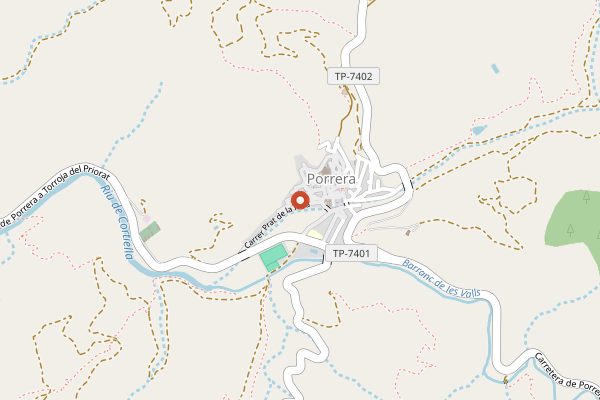 Map showing Celler Vall Llach in Priorat