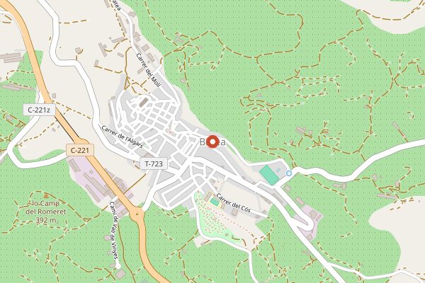 Map showing Mas d'en Gil in Priorat