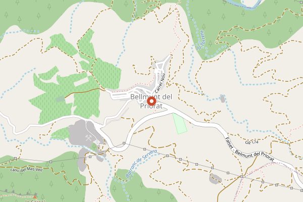 Map showing Museu de les Mines de Bellmunt del Priorat in Priorat