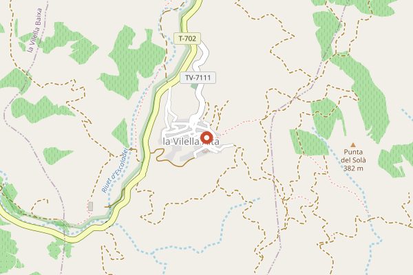 Map showing Ca la Marina in Priorat