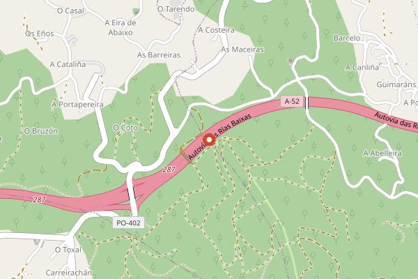 Map showing Feira do Requeixo e Mel de As Neves in Rías Baixas