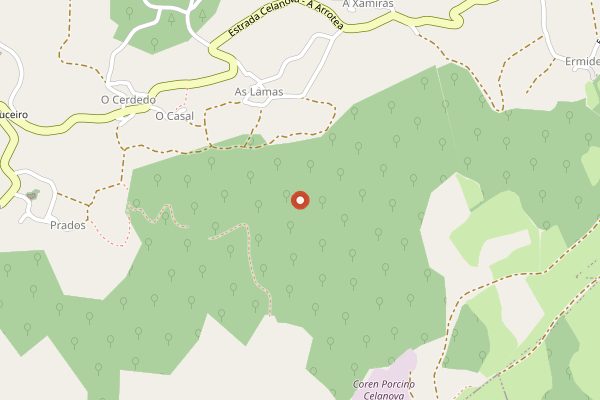 Map showing Quesos Feijoo in Rías Baixas