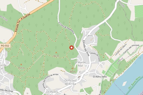 Map showing Adegas Tollodouro in Rías Baixas
