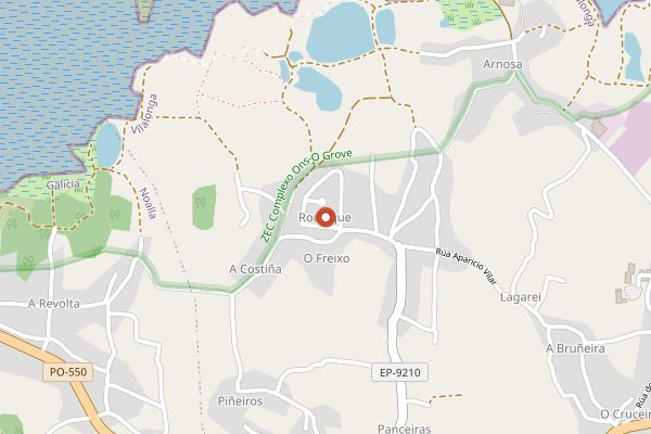 Map showing Bodegas Fulcro in Rías Baixas