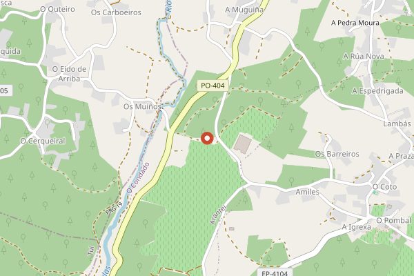 Map showing Bodegas La Val in Rías Baixas