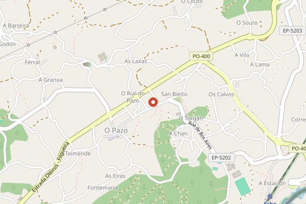 Map showing Compañía de Vinos Tricó in Rías Baixas