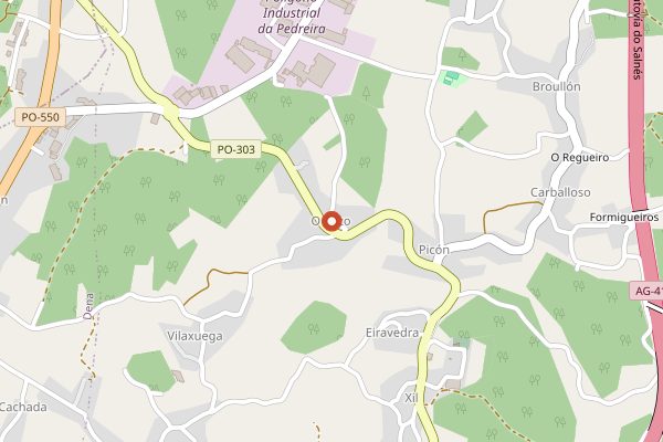 Map showing Lagar de Besada in Rías Baixas