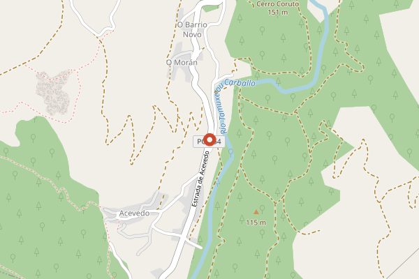 Map showing Lagar de Cervera in Rías Baixas