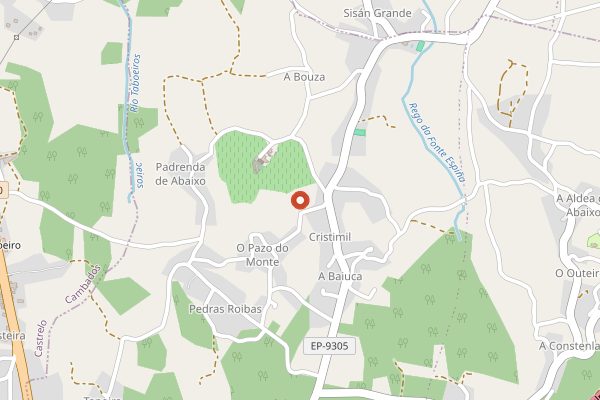 Map showing Nanclares y Prieto in Rías Baixas