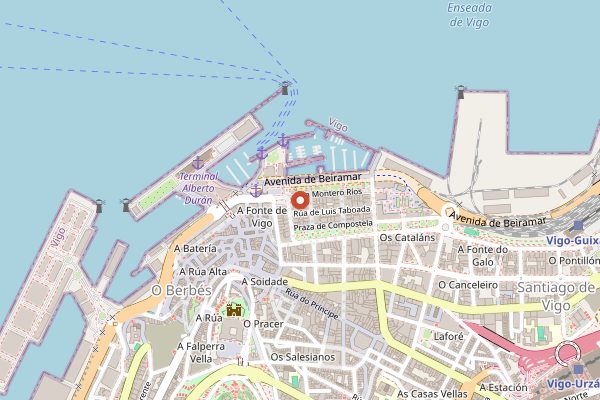 Map showing Maruja Limón in Rías Baixas