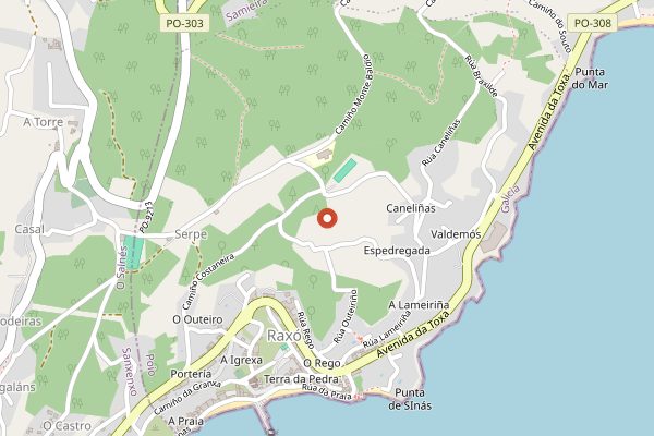 Map showing Pepe Vieira in Rías Baixas