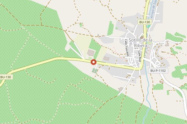 Map showing Bodegas Félix Callejo in Ribera del Duero
