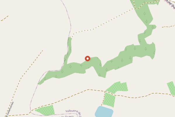 Map showing Bodegas Montebaco in Ribera del Duero