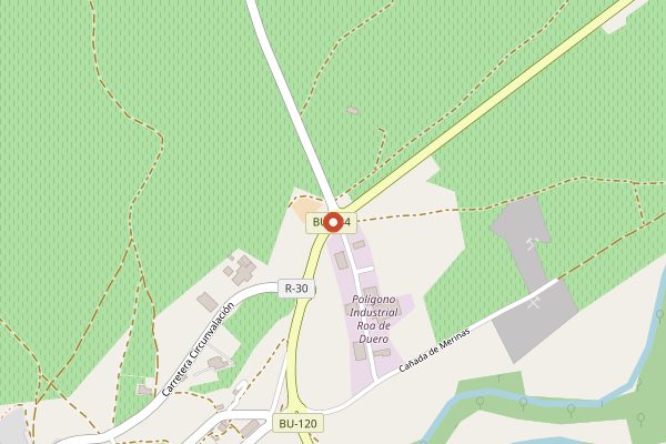 Map showing Bodegas O Fournier in Ribera del Duero