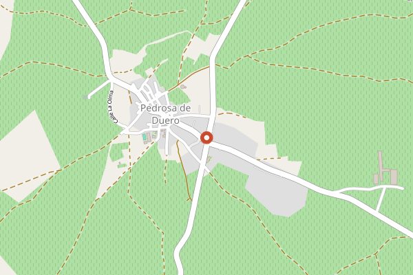 Map showing Bodegas Pérez Pascuas in Ribera del Duero