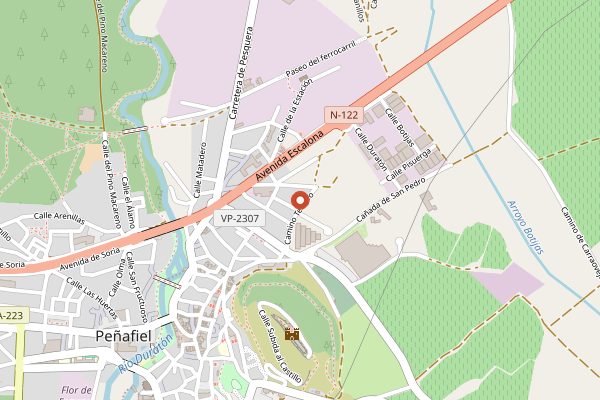 Map showing Bodegas Tamaral in Ribera del Duero