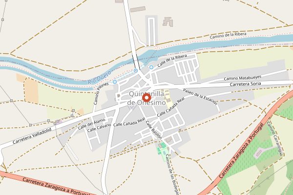 Map showing Alonso del Yerro in Ribera del Duero