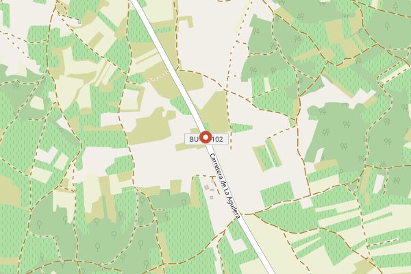 Map showing Dominio del Águila in Ribera del Duero