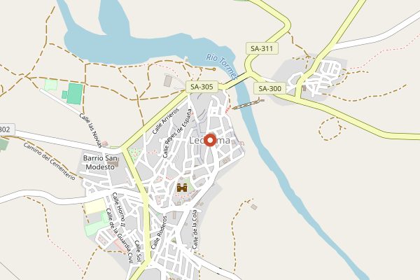 Map showing Hacienda Zorita in Ribera del Duero