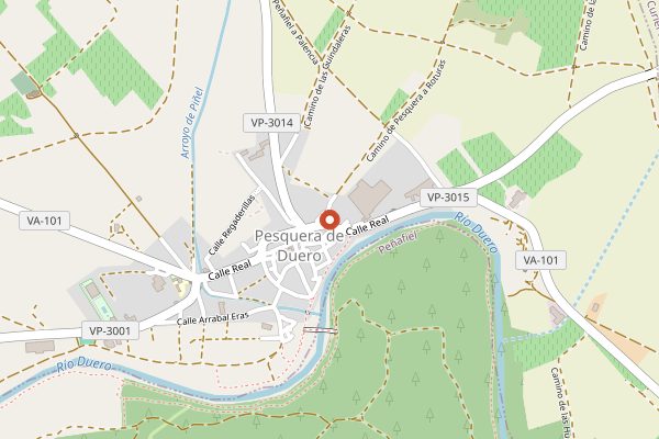 Map showing Tinto Pesquera in Ribera del Duero