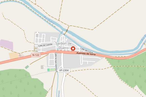 Map showing Abadia Retuerta Harvest and Pago Exploration Experience in Ribera del Duero