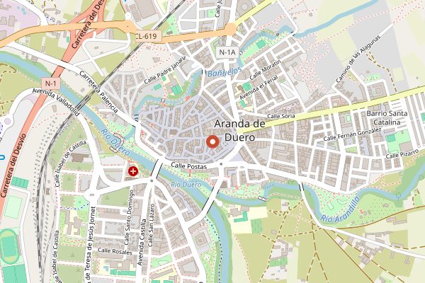 Map showing Lechazo Asado and Ribera del Duero Wine Pairing Lunch in Ribera del Duero
