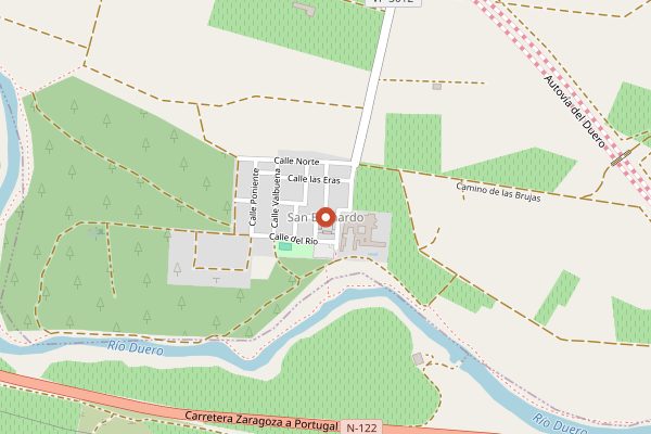 Map showing Castilla Termal Monasterio de Valbuena in Ribera del Duero