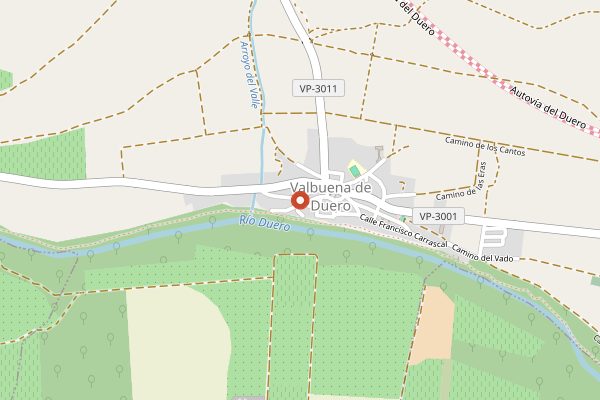 Map showing Hotel Rural Emina in Ribera del Duero