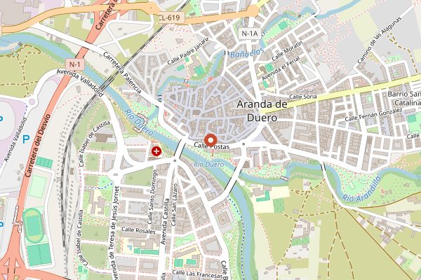 Map showing CIAVIN - Centro de Interpretacion de la Arquitectura del Vino in Ribera del Duero