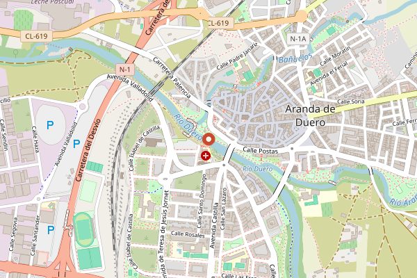 Map showing Restaurante Torremilanos in Ribera del Duero