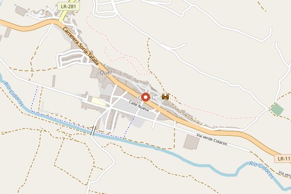 Map showing Fiestas del Pan y Queso, Quel in Rioja