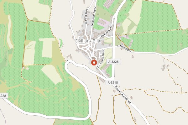 Map showing Bodegas Bhilar in Rioja