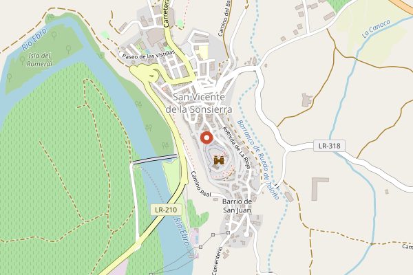 Map showing Pedro Balda in Rioja